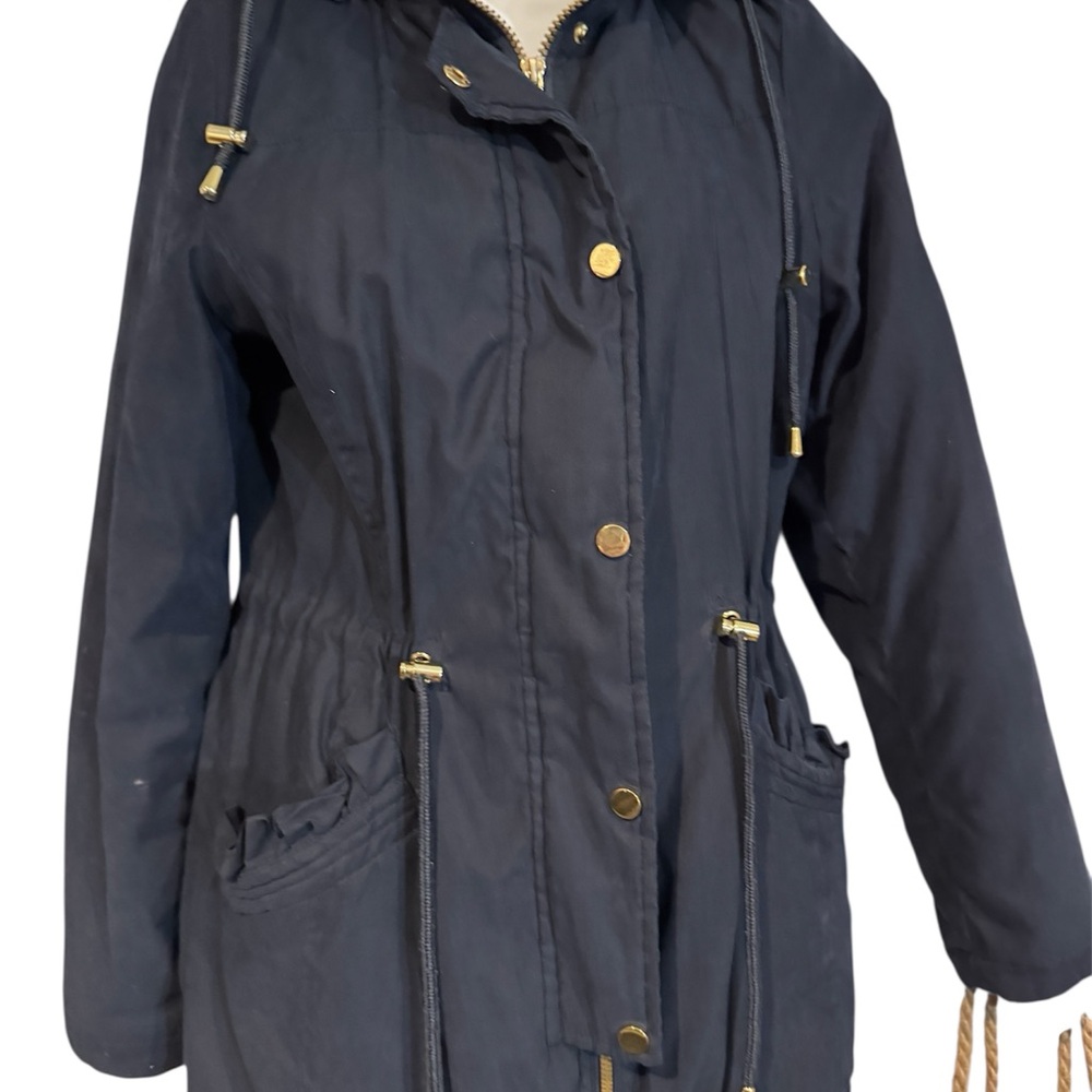 Celebrity Pink Dark Utility Jacket with Gold Details